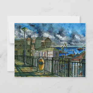 Postal Paseo Mirador de Valparaíso 