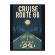 Paseo nocturno por la antigua ruta 66 del desierto