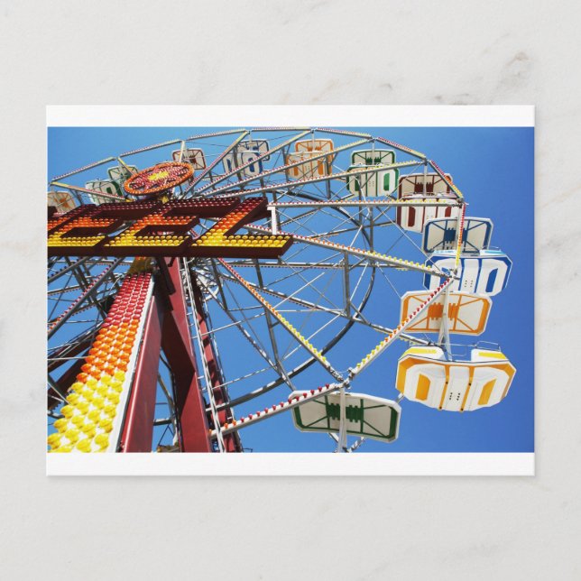 Postal Paseo por el arcoiris (Anverso)