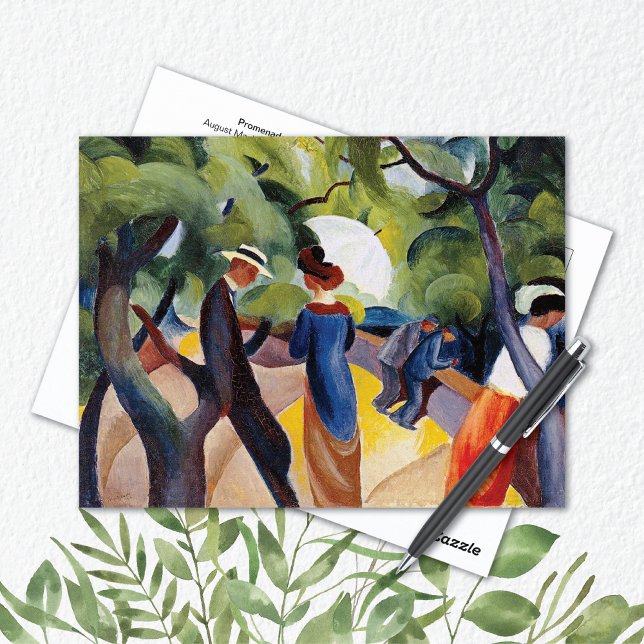Postal Paseo por el parque Macke August (Subido por el creador)