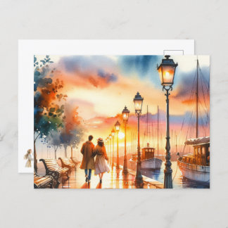 Postal Paseo por el Paseo Marítimo