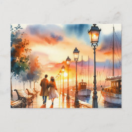 Postal Paseo por el Paseo Marítimo