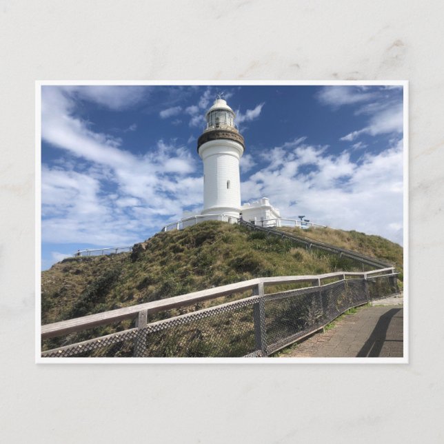 Postal paseo por la bahía del faro de byron (Anverso)