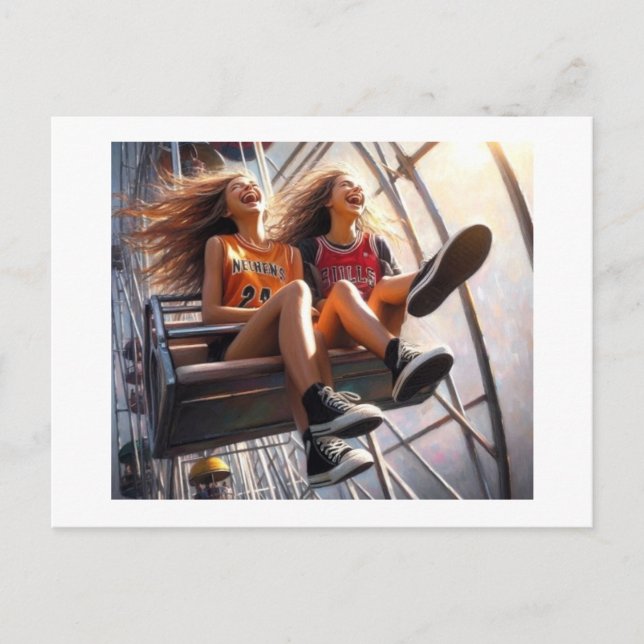 Postal Paseo por la Rueda de la Ferris (Anverso)