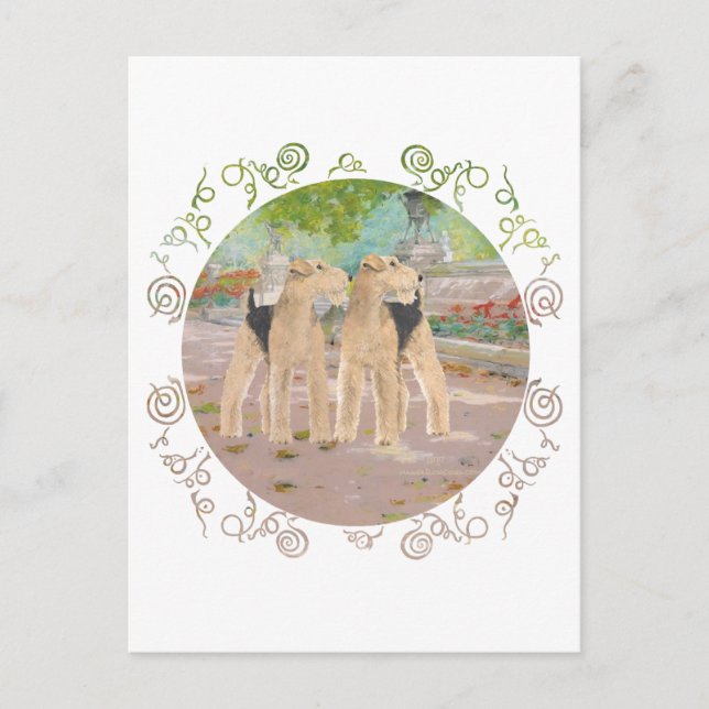 Postal Paseo por la tarde (Anverso)