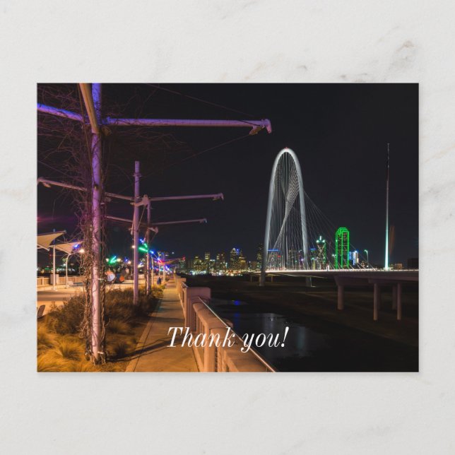 Postal Paseo vespertino de Dallas (Anverso)