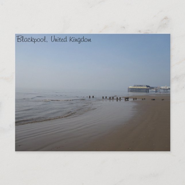 Postal Paseos y playa de Blackpool Central (Anverso)