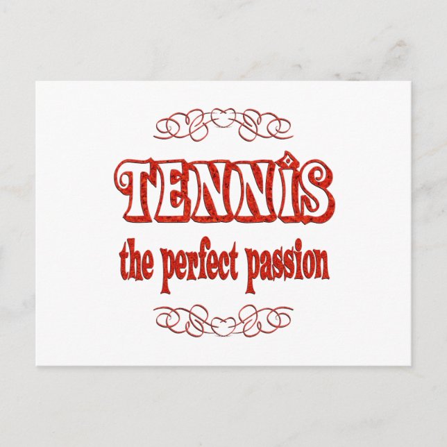 Postal Pasión de tenis (Anverso)