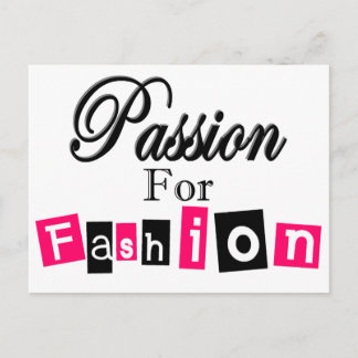 Postal Pasión Por La Moda