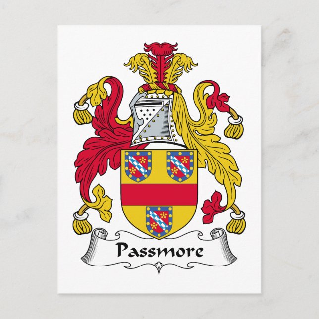 Postal Pasmore Family Crest (Anverso)