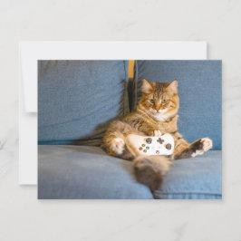 Postal Paso a paso del jugador de gato