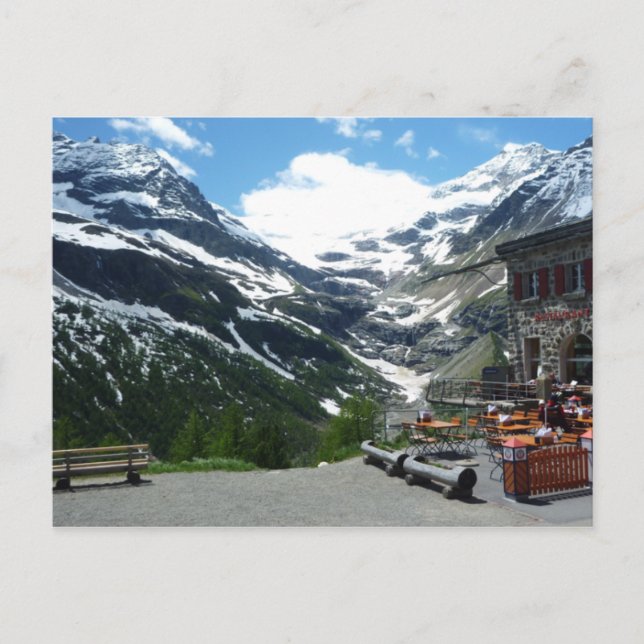 Postal Paso de Bernina (Anverso)