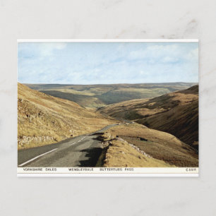 Postal Paso de Buttertubs Yorkshire Dales Vista Vintage