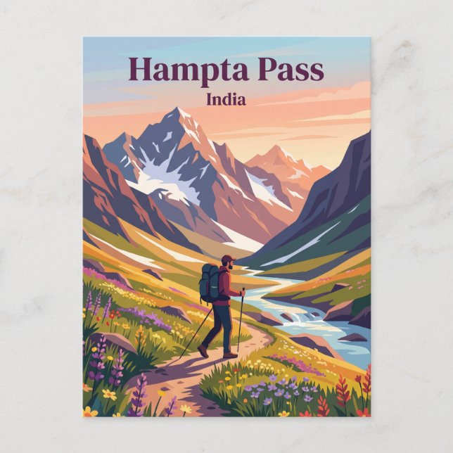 Postal Paso de Hampta India (Anverso)