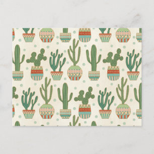 Postal Paso del suroeste de Geo   Patrón de cactus