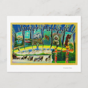 Postal Paso interno, Alaska - Escenas de letras grandes