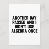 Pasó otro día y no usé álgebra una vez