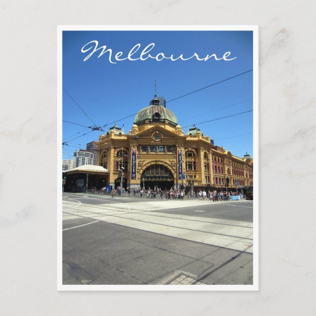 Postal paso por la calle flinders (Anverso)