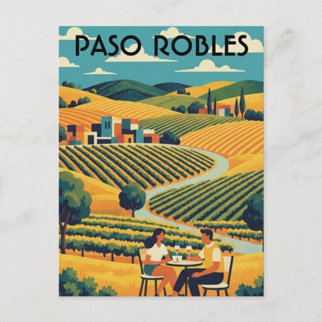 Postal Paso Robles California Central Coast (Anverso)