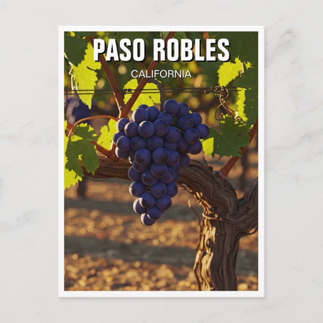Postal Paso Robles California Central Coast (Anverso)