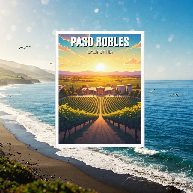 Postal Paso Robles California Central Coast (Subido por el creador)