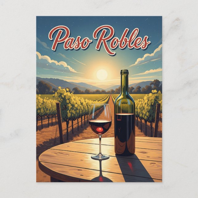 Postal Paso Robles California Central Coast (Anverso)