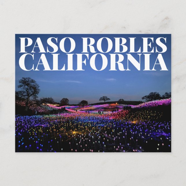Postal Paso Robles, California, Estados Unidos (Anverso)