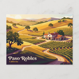 Postal Paso Robles Costa Central de California