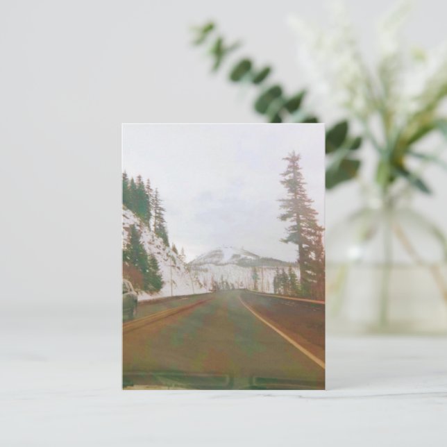 Postal Paso Santiam. Oregon central, EE. UU. (Anverso de pie)