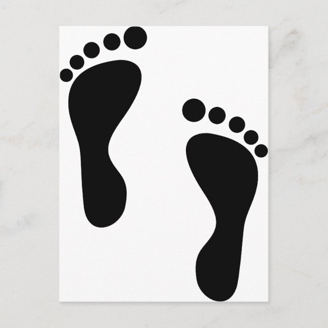 Postal Pasos de pie (Anverso)