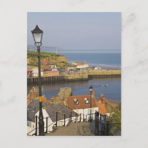 Postal Pasos que conducen al puerto, Whitby, Norte