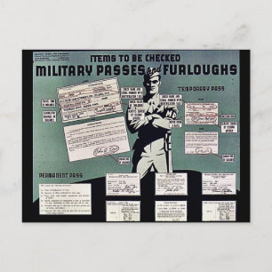 Postal Pasos Y Amueblados Militares