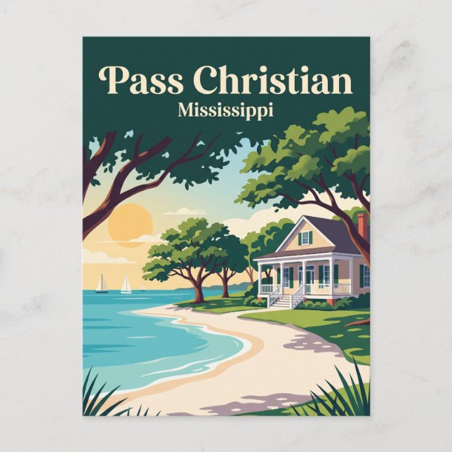 Postal Pass Christian, Misisipi (Anverso)