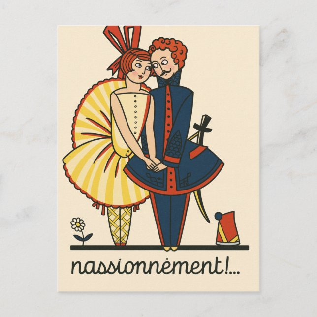 Postal Passionnément! de Elsie Denise Millon (Anverso)