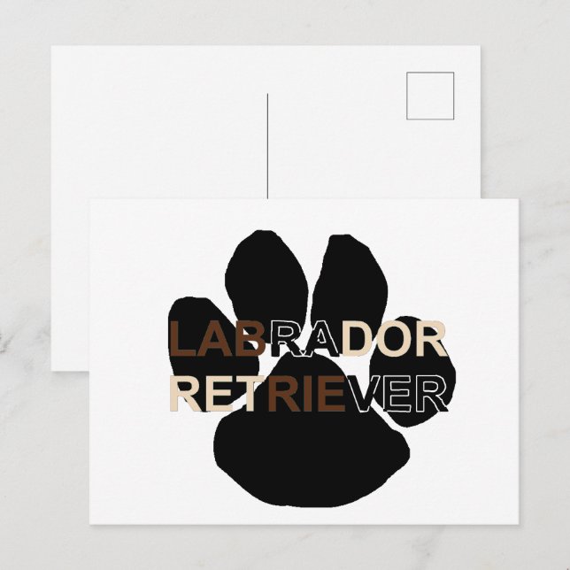 Postal Pasta de nombres LR (Anverso / Reverso)