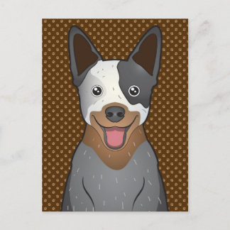 Postal Pasta del Personalizado de perro de ganado vacuno 