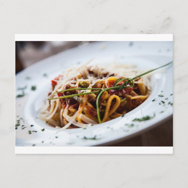 Postal Pasta italiana (Anverso)