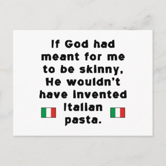 Postal Pasta Italiana Ligera