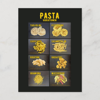 Postal Pasta Variationen Italienisches Restaurant Zutaten
