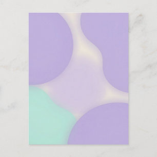 Postal Pastel Blob Lavanda Orgánico Abstracto