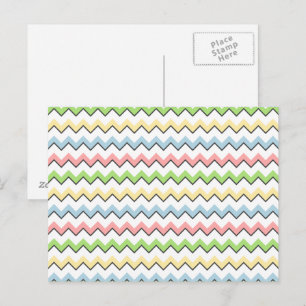 Postal Pastel Chevron-Drop Shadow por Shirley Taylor