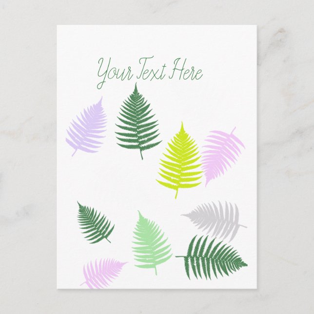 Postal Pastel Colours Lucky Fern (Anverso)