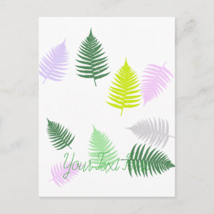 Postal Pastel Colours Lucky Fern