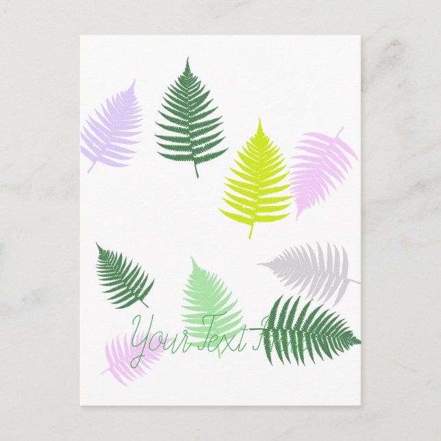 Postal Pastel Colours Lucky Fern (Anverso)