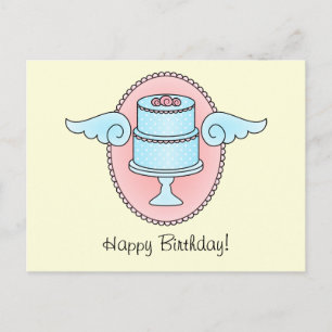 Postal Pastel con algas