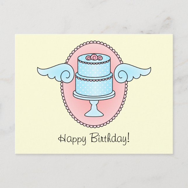 Postal Pastel con algas (Anverso)