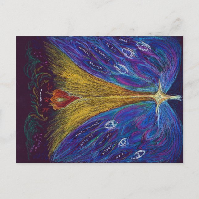 Postal Pastel de aceite de immanuel por Christina Wert, (Anverso)