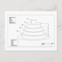 Pastel de Boda arquitectónico