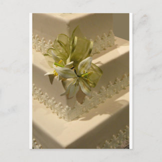 Postal Pastel de Boda blanco