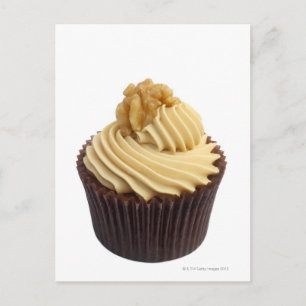 Postal Pastel de café con crema de café y